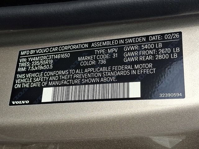 New 2026 Volvo XC60 B5 Plus w/ Protection Package Premier AWD/4WD image 8