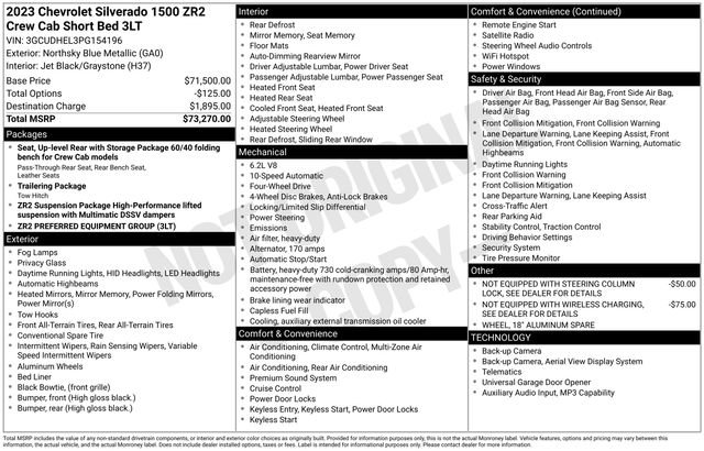 Certified 2023 Chevrolet Silverado 1500 ZR2 image 6