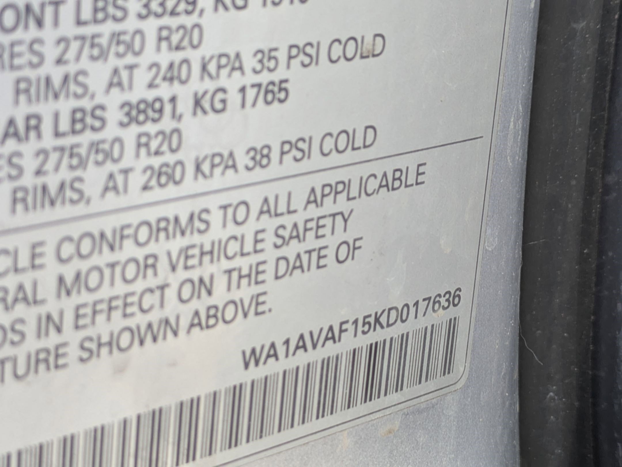 Certified 2019 Audi Q8 Premium w/ Convenience Package AWD/4WD image 32