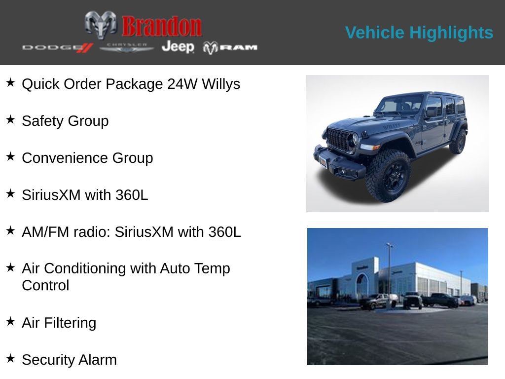 New 2026 Jeep Wrangler Willys AWD/4WD image 2