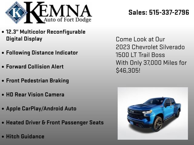 Used 2023 Chevrolet Silverado 1500 LT Trail Boss w/ Protection Package image 13