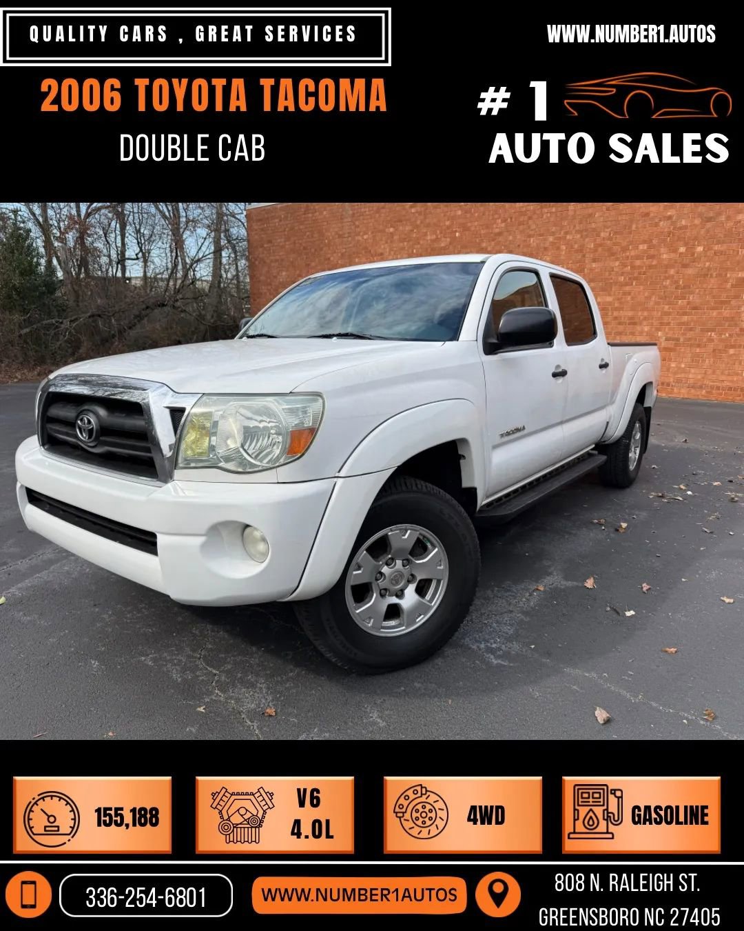 Used 2006 Toyota Tacoma 4x4 Double Cab image 1