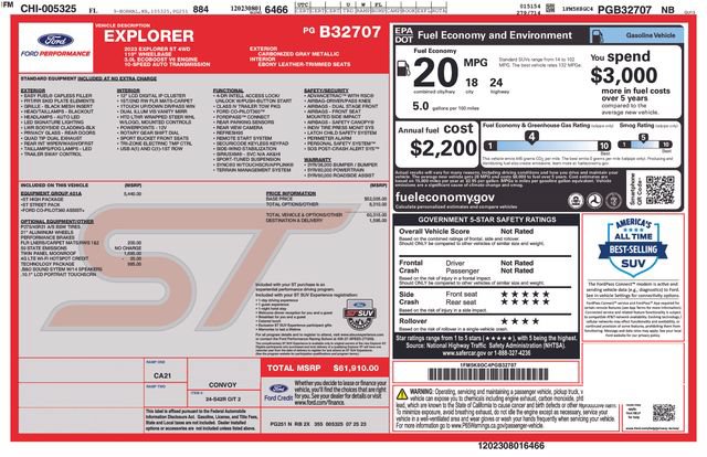 Used 2023 Ford Explorer ST w/ Equipment Group 401A AWD/4WD image 7
