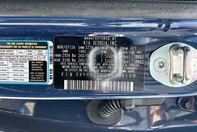 Used 2024 Kia Telluride S w/ S Sunroof Package FWD image 16