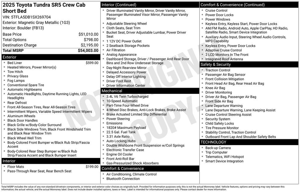 Used 2025 Toyota Tundra SR5 AWD/4WD image 26