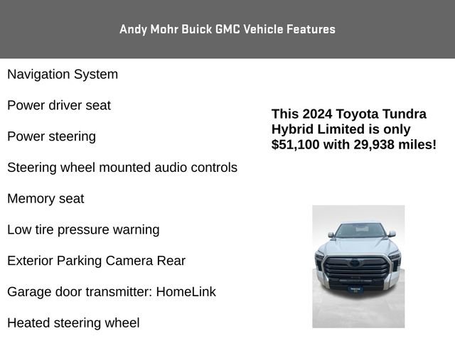 Used 2024 Toyota Tundra Limited AWD/4WD image 12