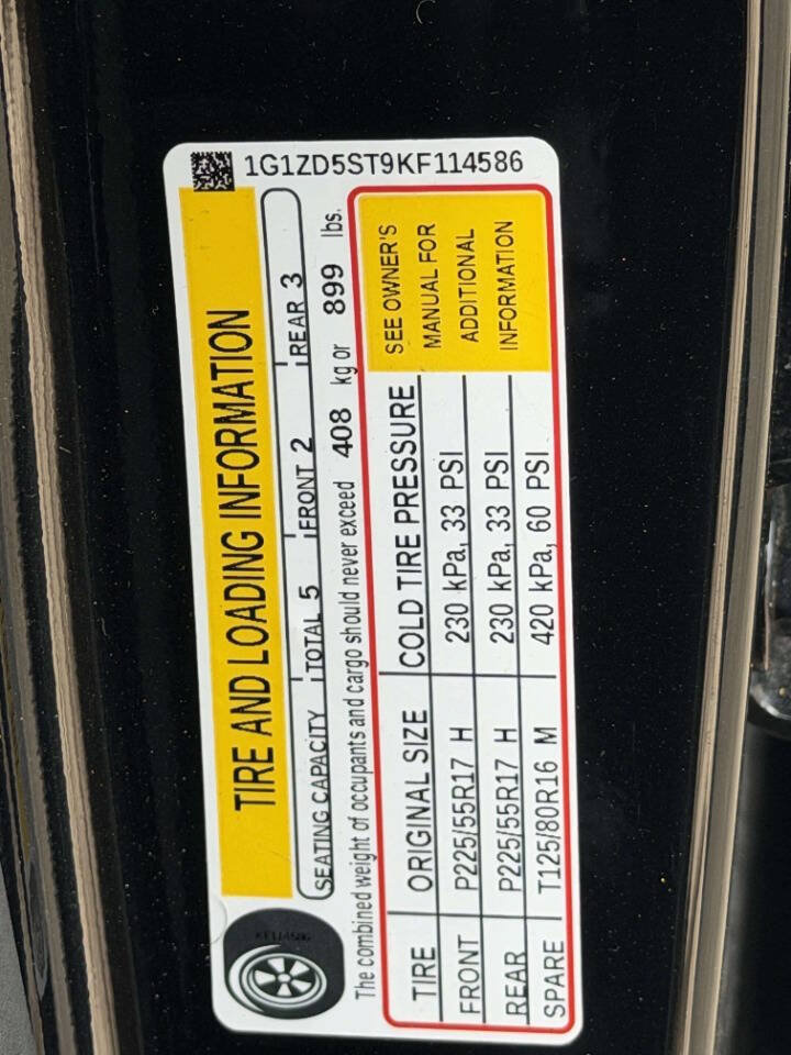 Used 2019 Chevrolet Malibu LT w/ LPO, Convenience Package 2 FWD image 16