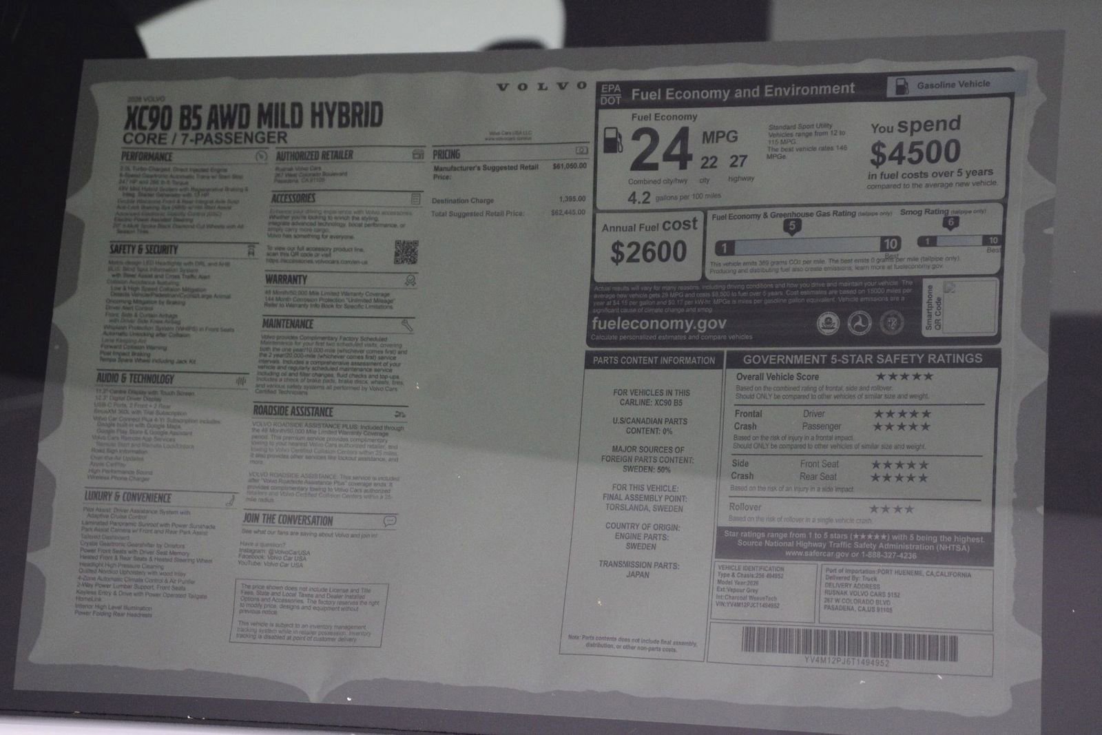 New 2026 Volvo XC90 B5 Core image 18