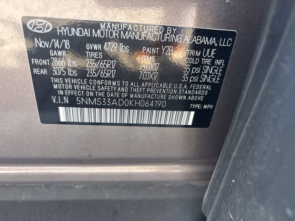 Used 2019 Hyundai Santa Fe SEL FWD image 18
