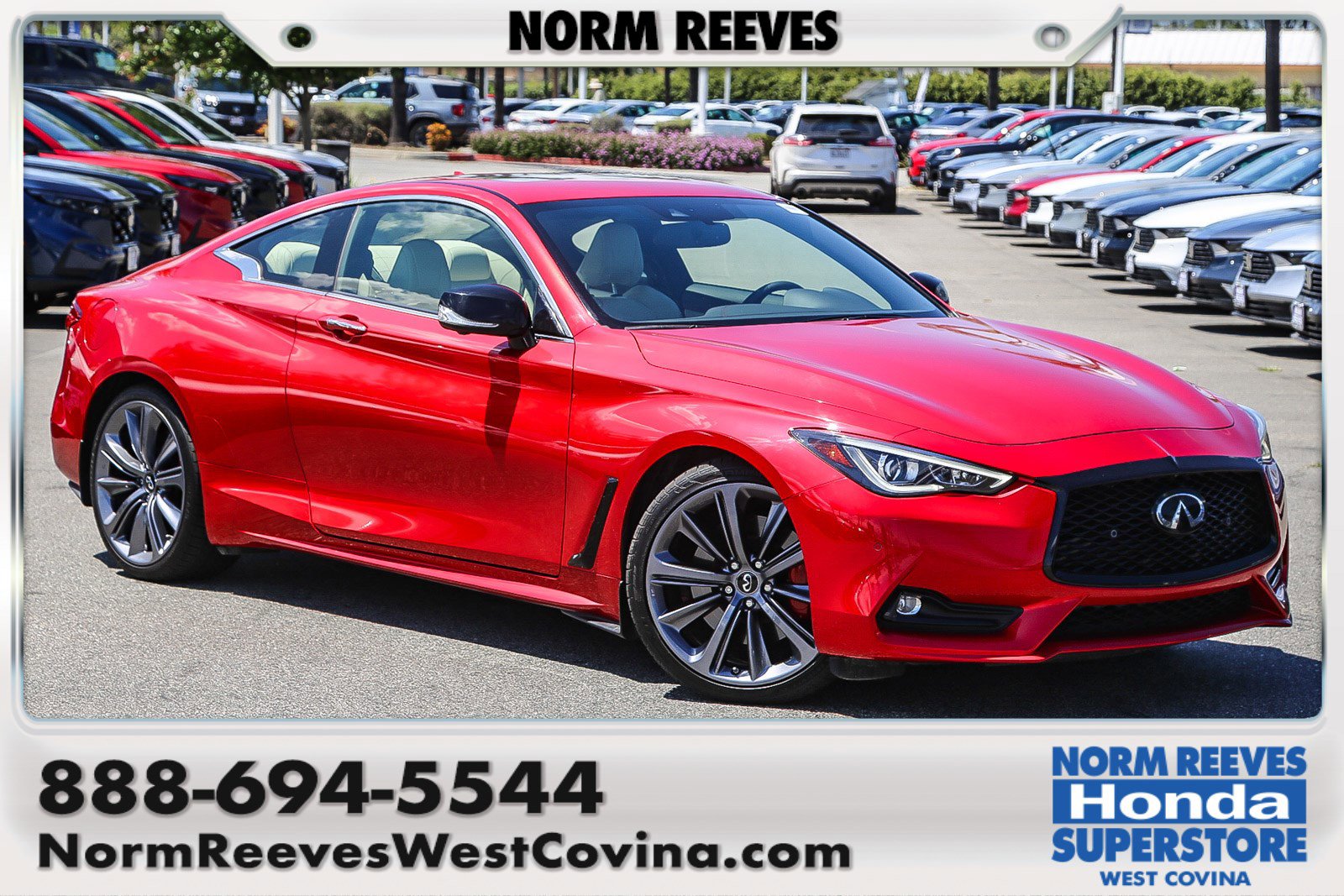 Used 2022 INFINITI Q60 Red Sport 400 w/ Cargo Package RWD image 1