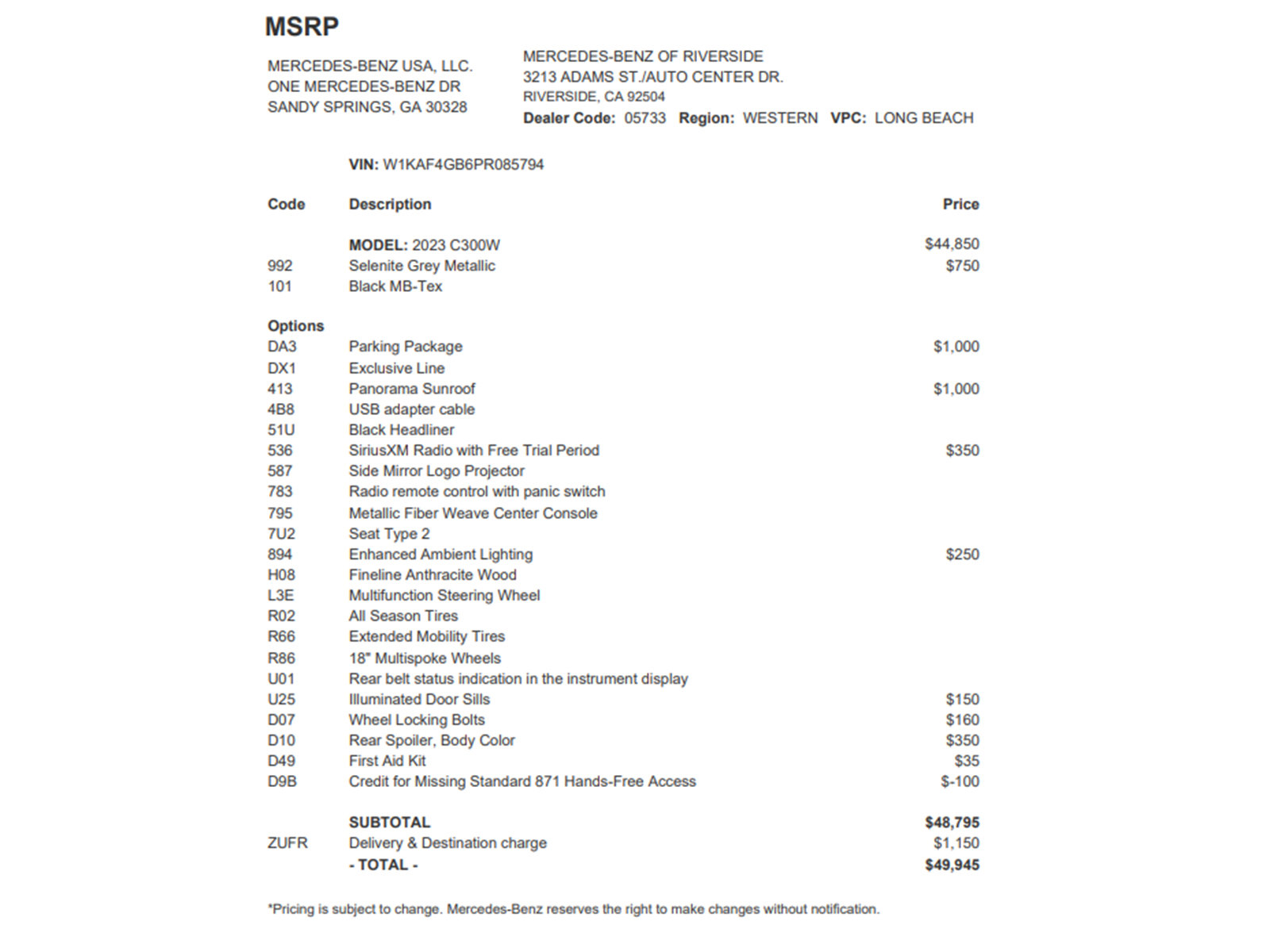 Certified 2023 Mercedes-Benz C 300 Sedan image 26