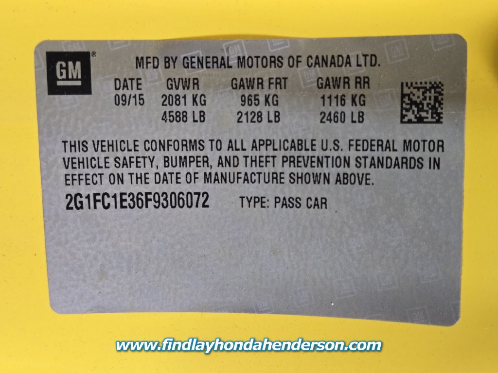 Used 2015 Chevrolet Camaro LT RWD image 13