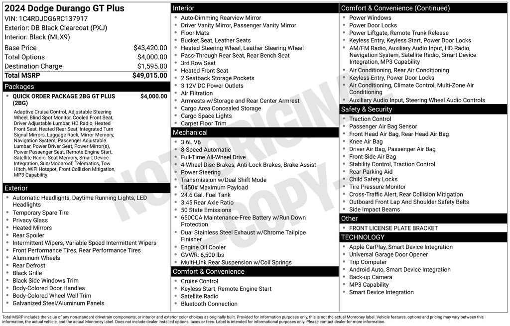 Used 2024 Dodge Durango GT image 49