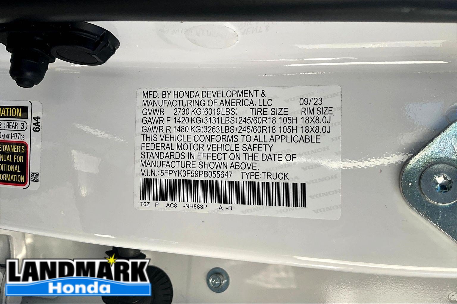 Used 2023 Honda Ridgeline RTL image 36