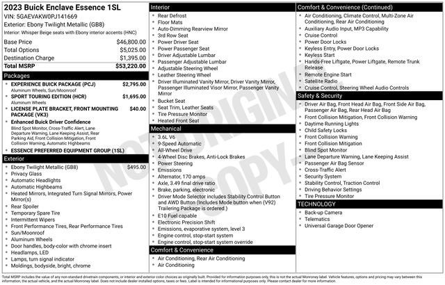 Used 2023 Buick Enclave Essence w/ Experience Buick Package image 11