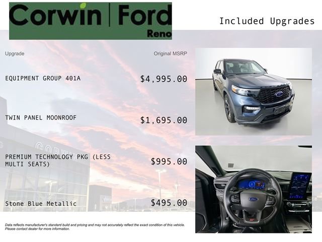 Used 2022 Ford Explorer ST w/ Equipment Group 401A image 3
