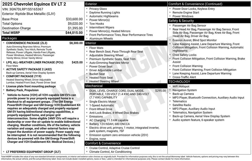 Used 2025 Chevrolet Equinox EV LT w/ Convenience Package FWD image 4