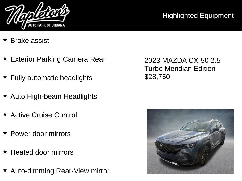 Used 2023 MAZDA CX-50 Meridian Edition w/ Cargo Package image 6