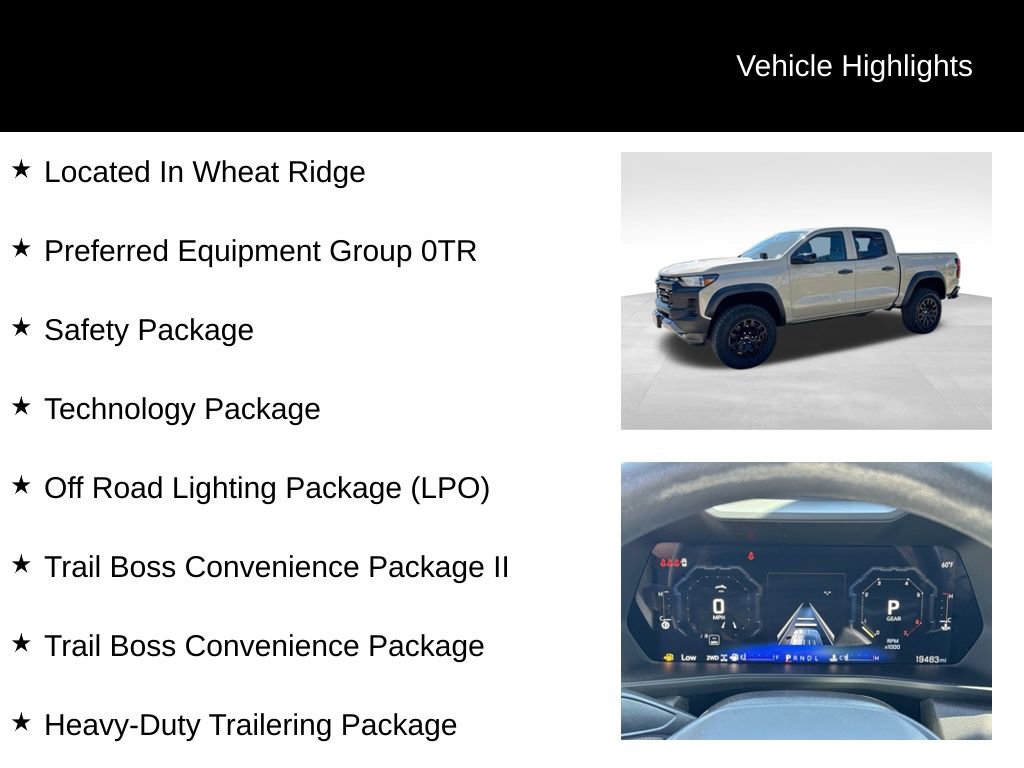 Certified 2024 Chevrolet Colorado Trail Boss w/ Technology Package AWD/4WD image 10