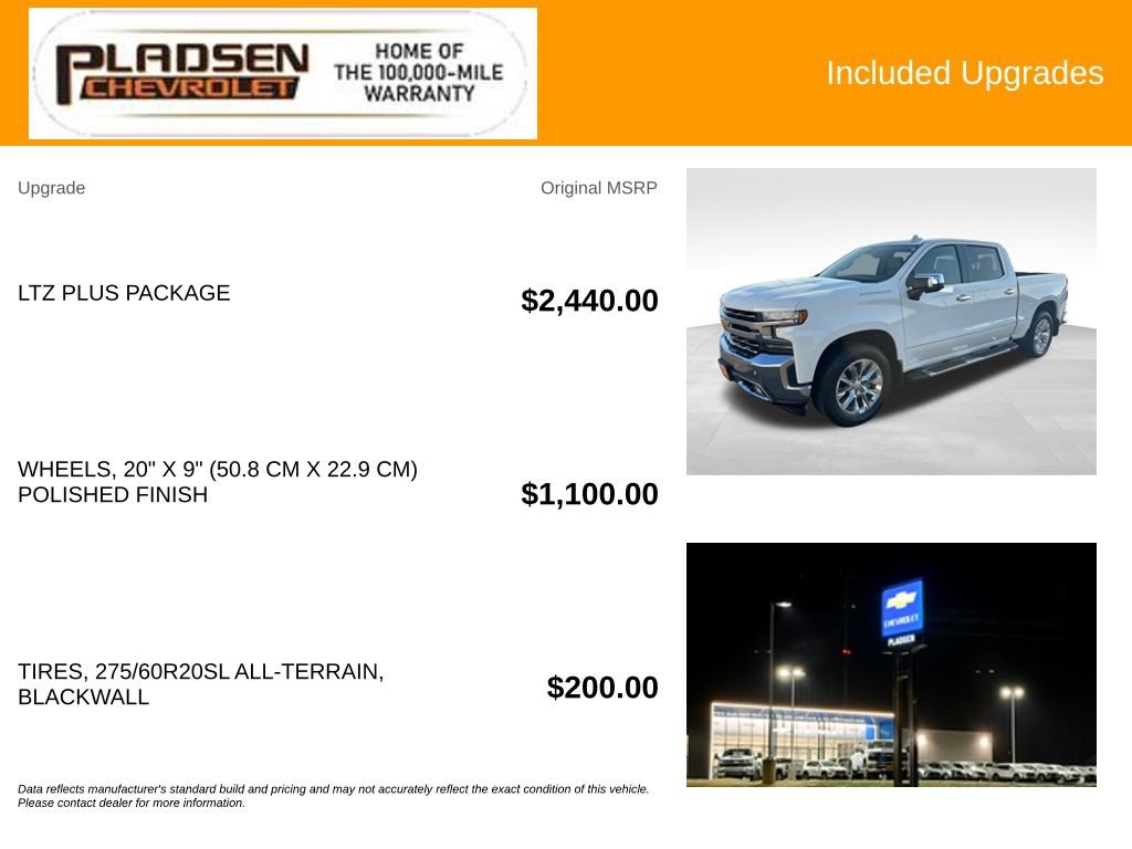 Used 2019 Chevrolet Silverado 1500 LTZ w/ LTZ Plus Package AWD/4WD image 14