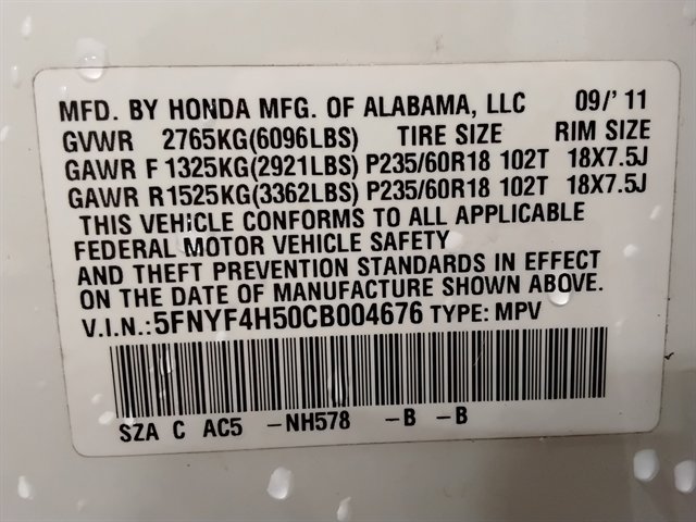 Used 2012 Honda Pilot EX-L image 19