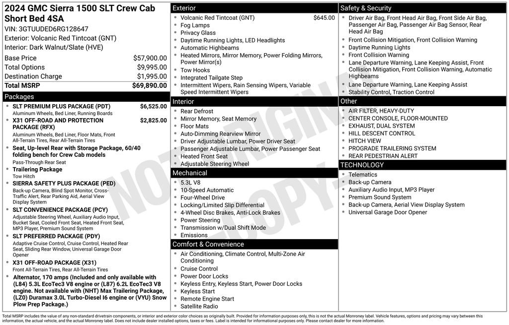 Used 2024 GMC Sierra 1500 SLT w/ SLT Premium Plus Package image 54