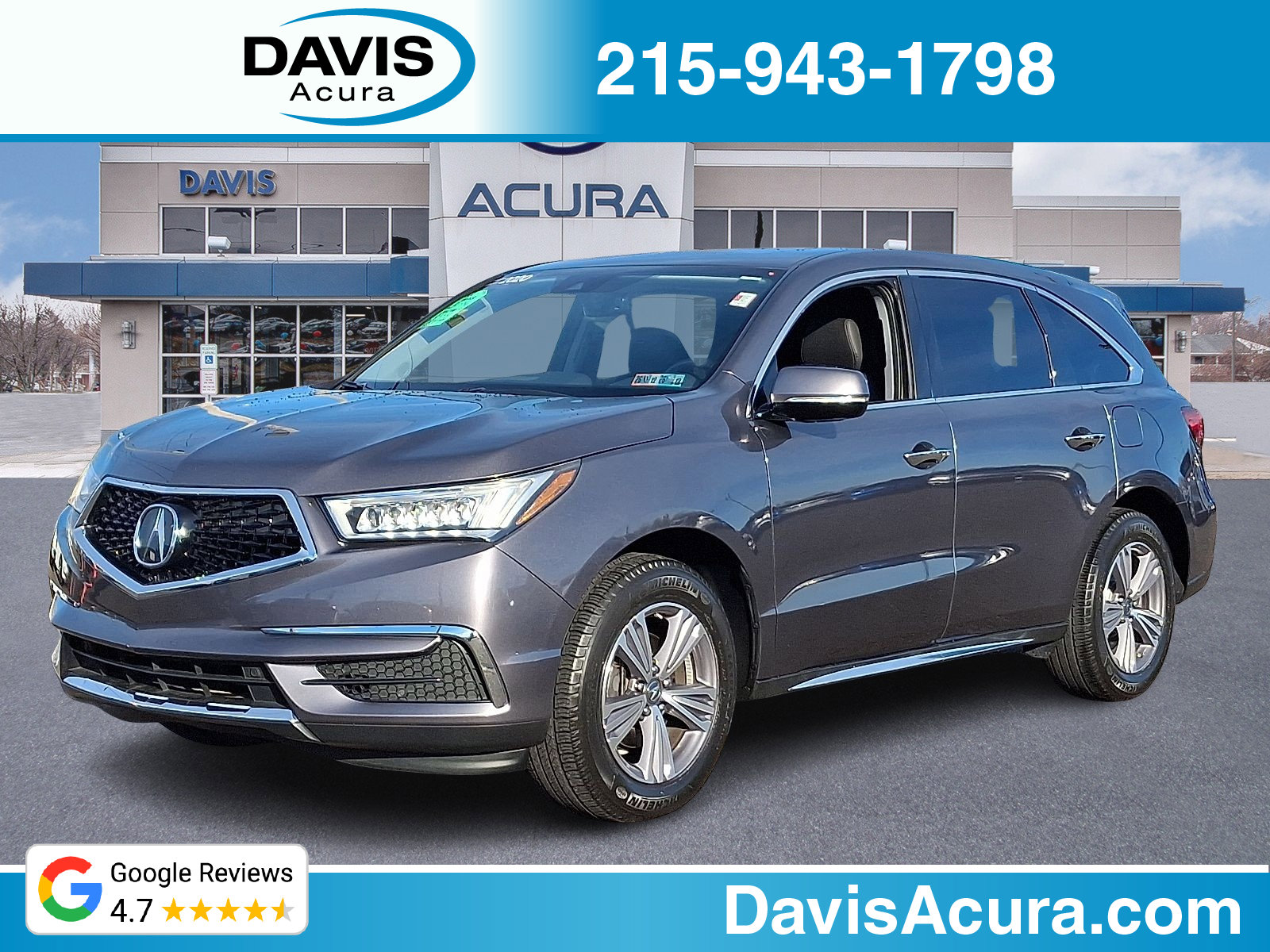 Certified 2020 Acura MDX SH-AWD