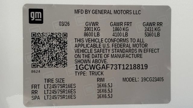 New 2026 Chevrolet Express 2500 w/ Driver Convenience Package RWD image 43