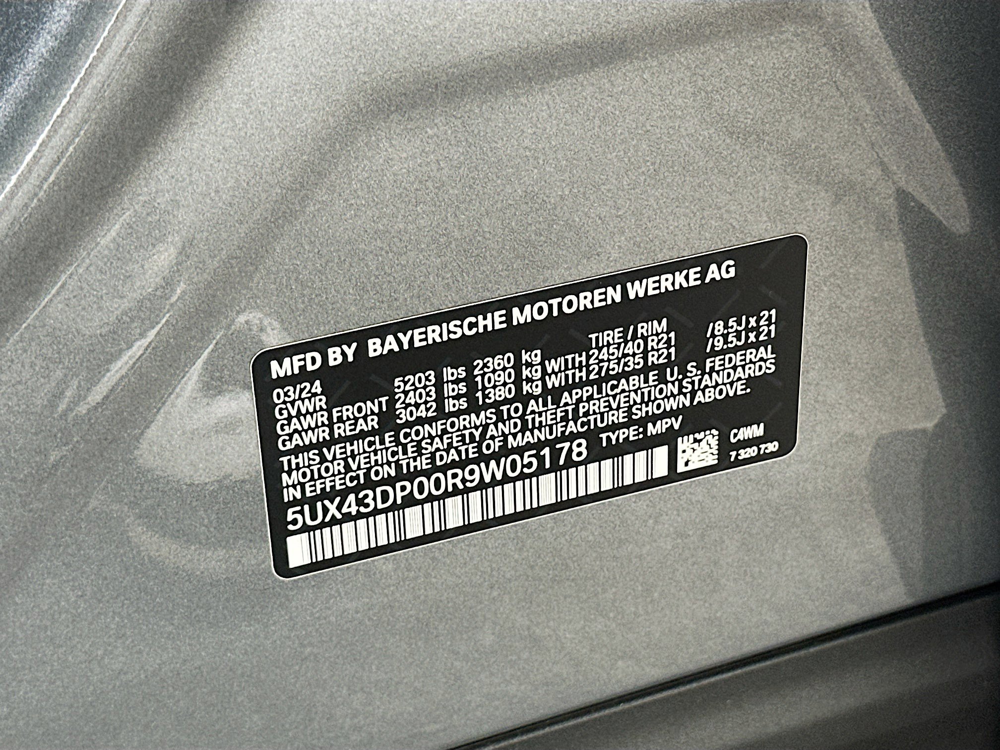 Certified 2024 BMW X3 sDrive30i w/ Convenience Package image 34