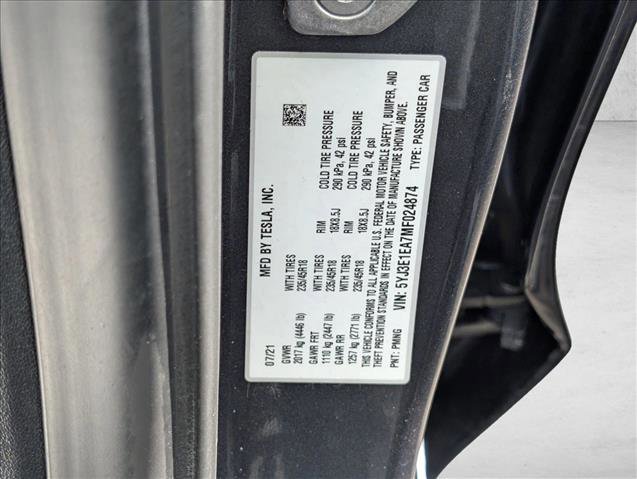 Used 2021 Tesla Model 3 Standard Range Plus RWD image 23