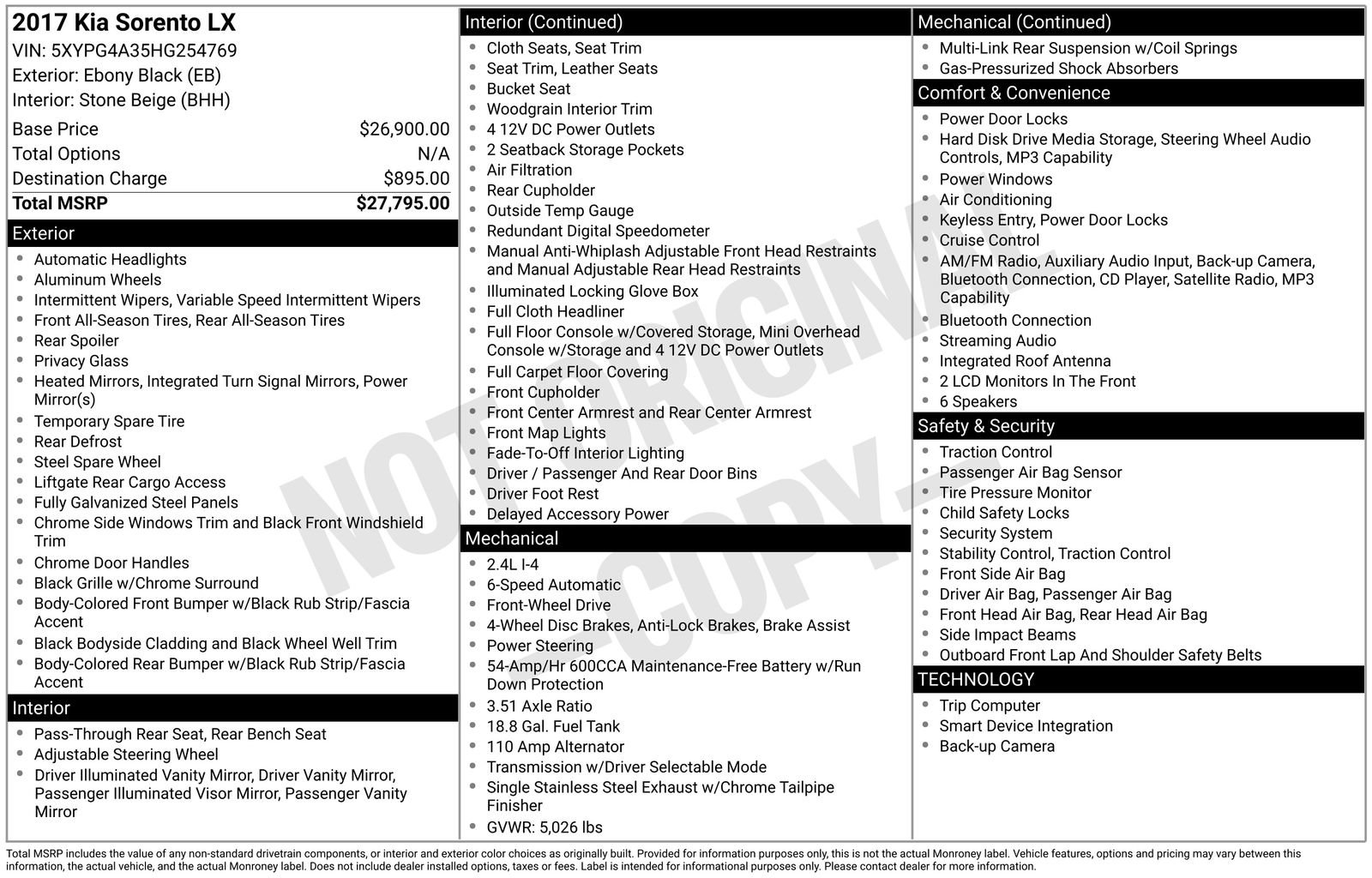 Used 2017 Kia Sorento LX image 14