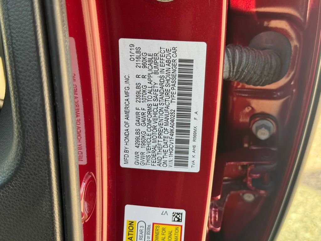 Used 2019 Honda Accord EX image 34