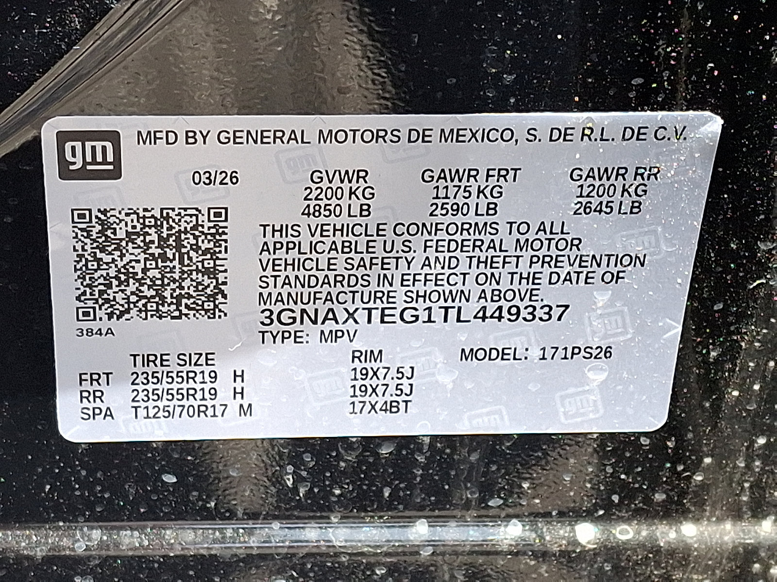 New 2026 Chevrolet Equinox RS AWD/4WD image 10