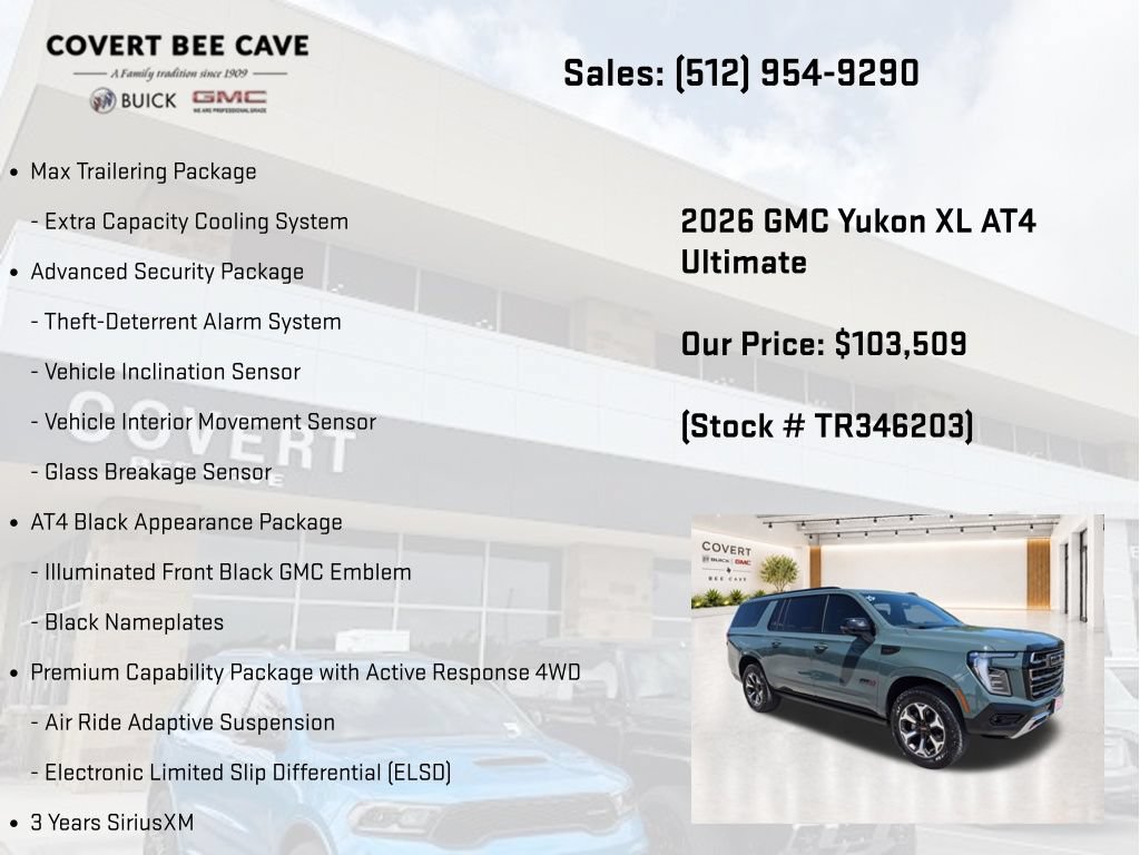 New 2026 GMC Yukon XL AT4 Ultimate AWD/4WD image 25