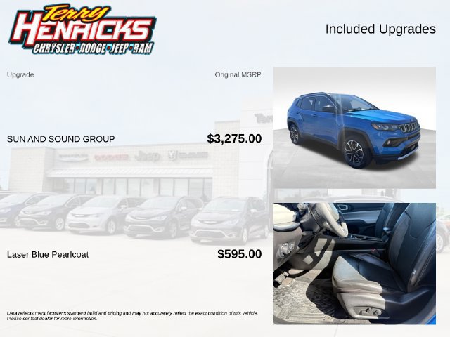Used 2023 Jeep Compass Limited w/ Sun and Sound Group AWD/4WD image 8
