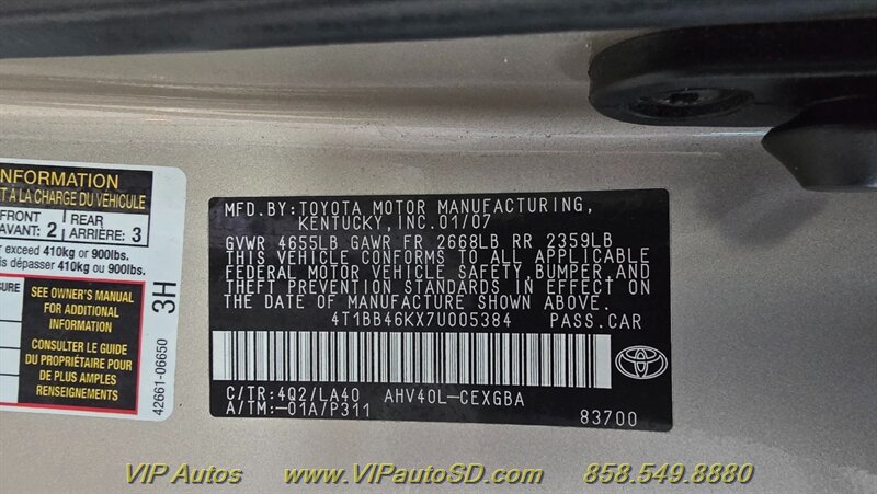 Used 2007 Toyota Camry Hybrid w/ Leather Pkg FWD image 25