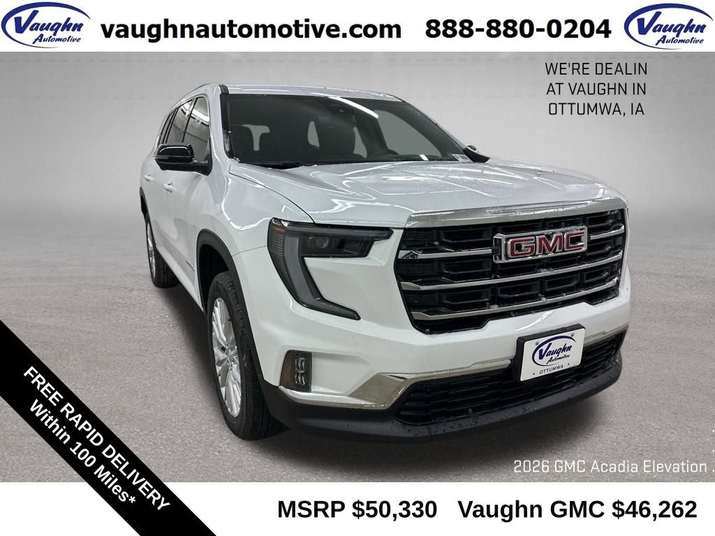 New 2026 GMC Acadia Elevation w/ Elevation Premium Package