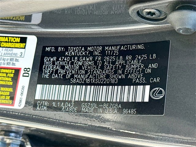 New 2025 Lexus ES 350 w/ Premium Package image 42