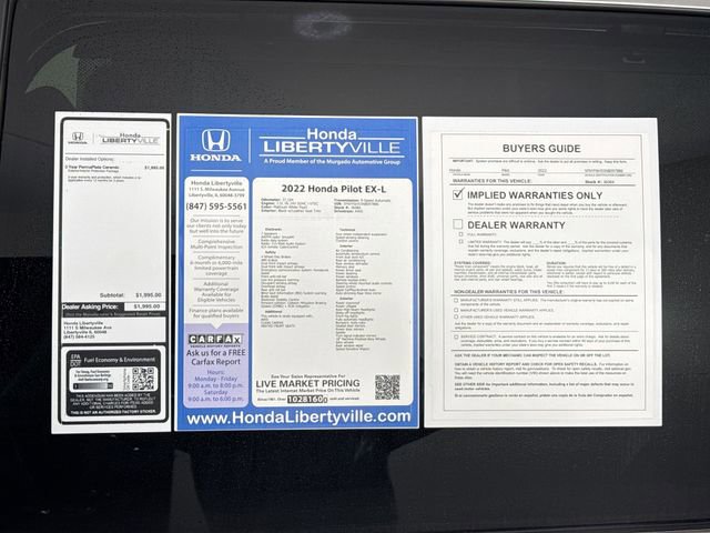 Certified 2022 Honda Pilot EX-L image 52