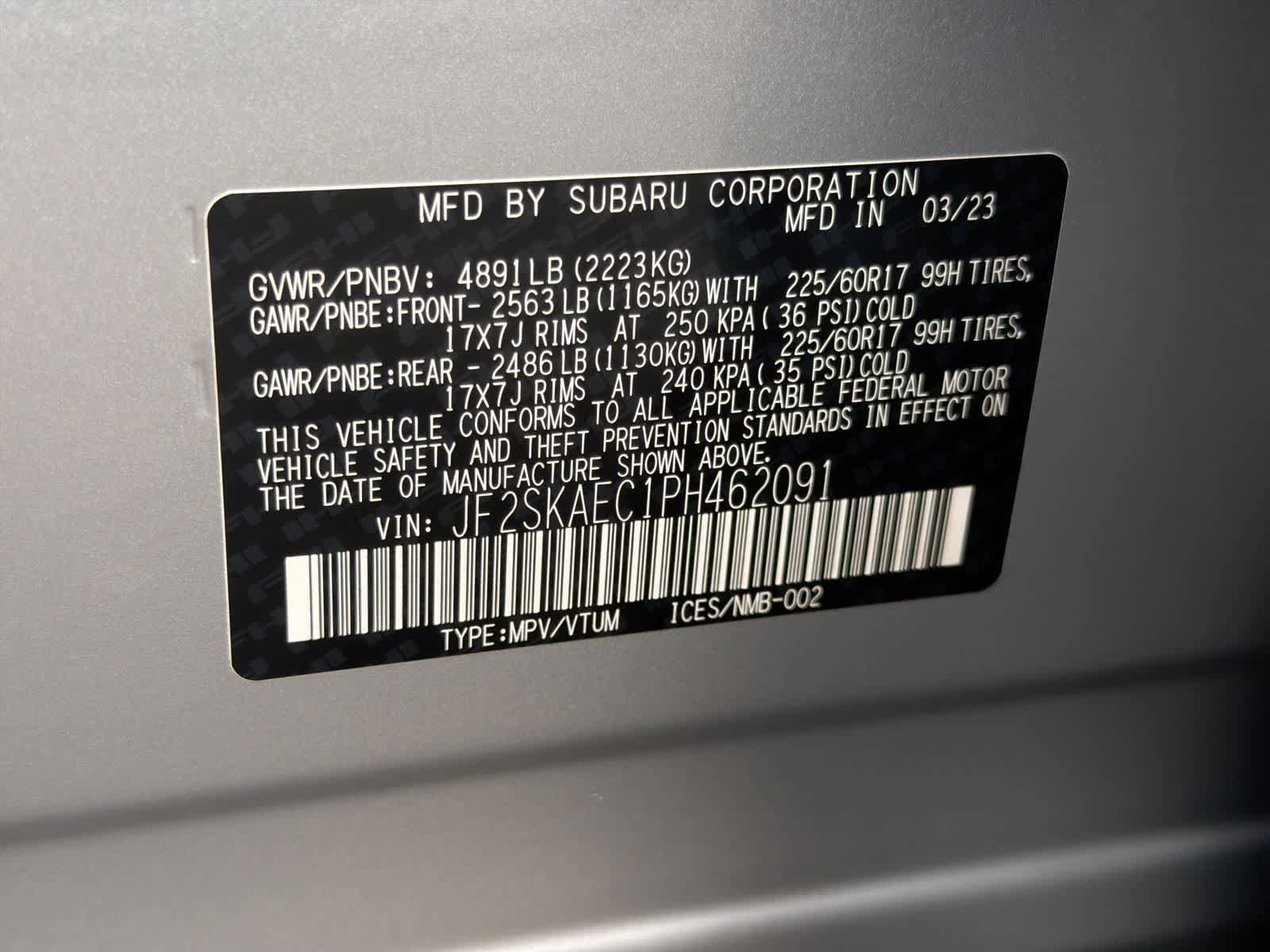 Certified 2023 Subaru Forester Premium image 37