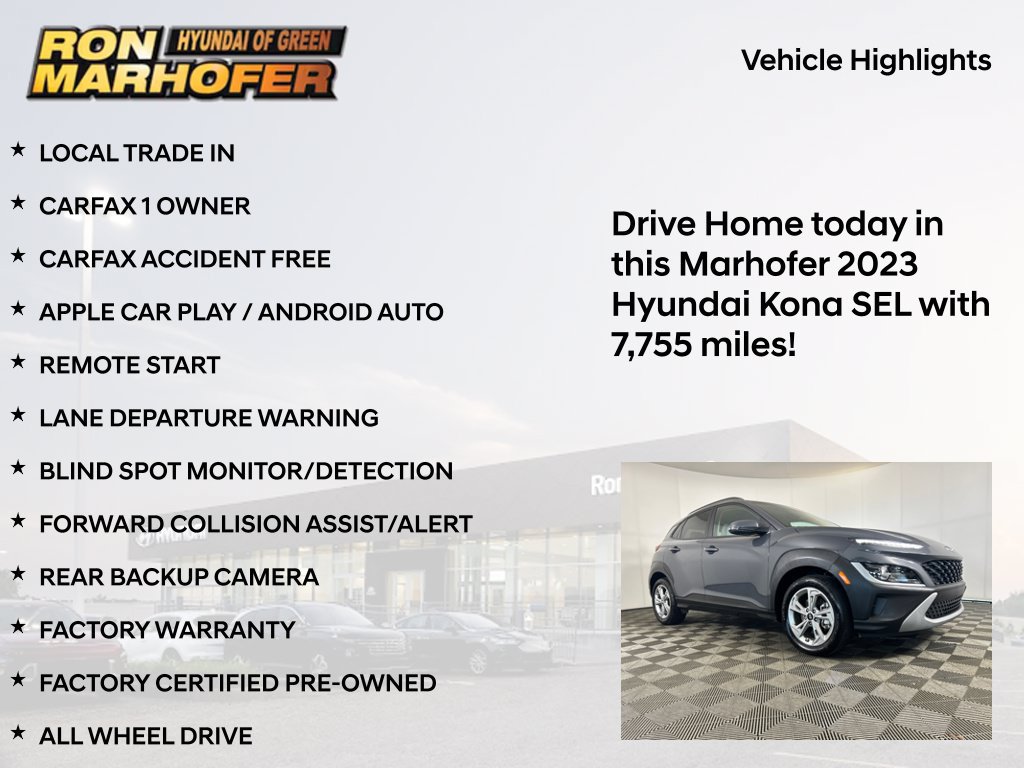 Certified 2023 Hyundai Kona SEL w/ Cargo Package AWD/4WD image 16