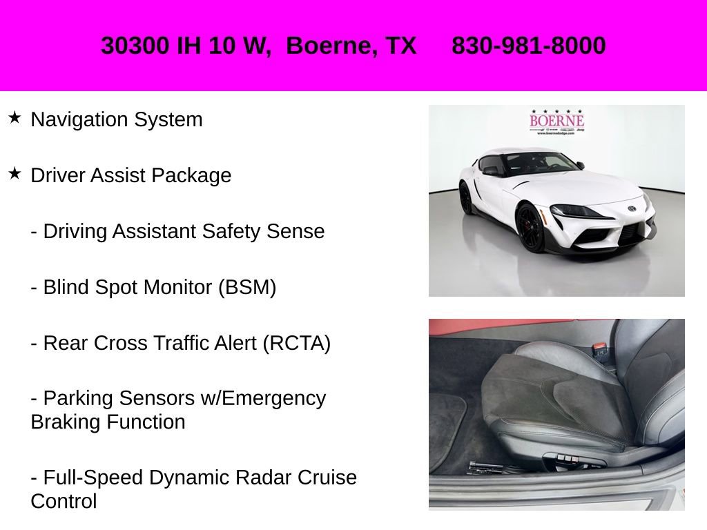 Used 2022 Toyota Supra A91 Edition w/ Driver Assist Package image 10