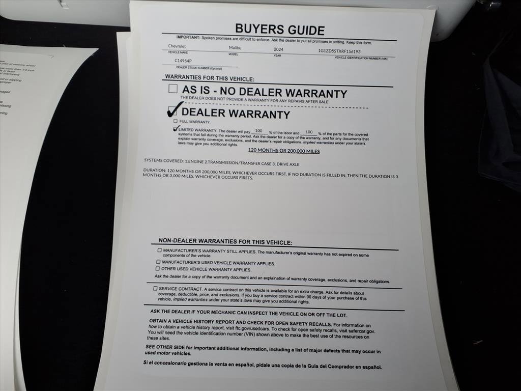 Used 2024 Chevrolet Malibu LT image 35