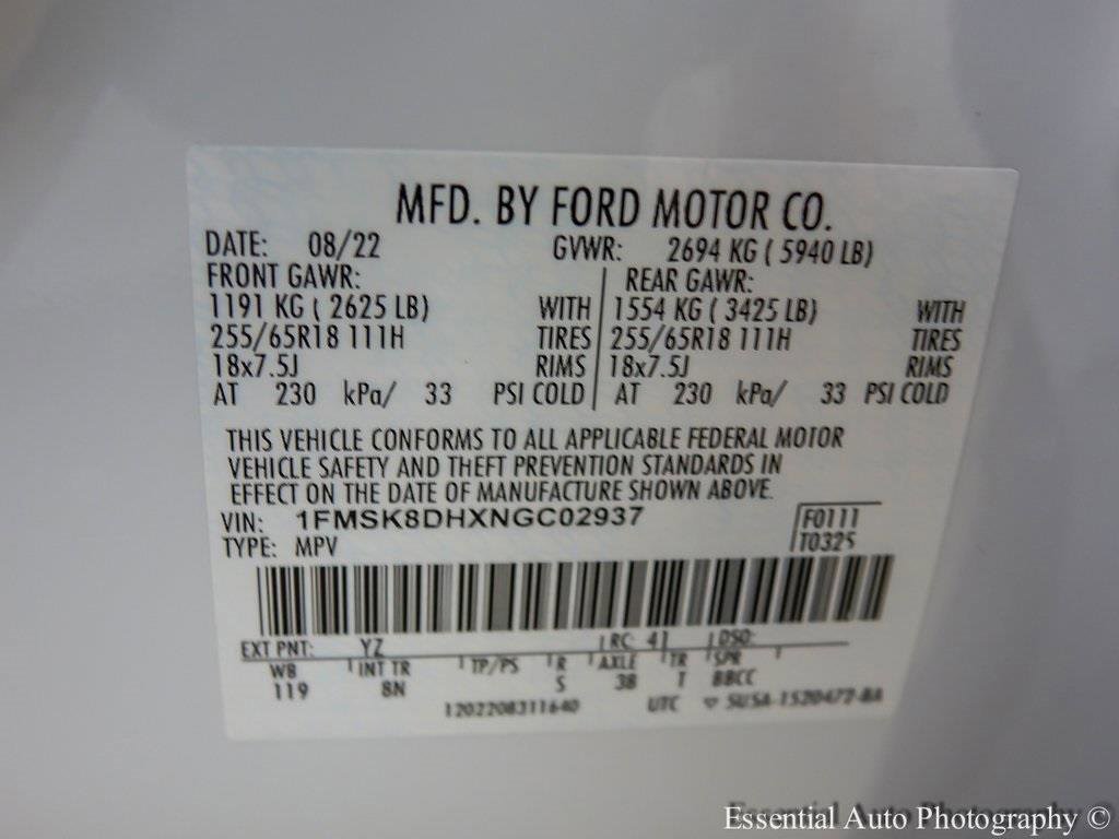 Certified 2022 Ford Explorer XLT image 28