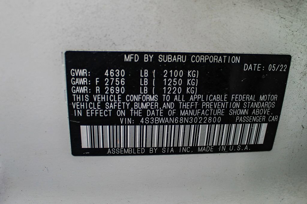 Used 2022 Subaru Legacy Limited w/ Popular Package #2 image 39