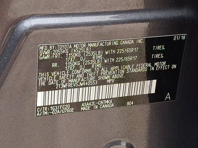 Used 2018 Toyota RAV4 XLE FWD image 26