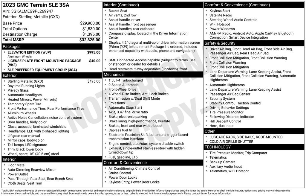 Certified 2023 GMC Terrain SLE w/ Elevation Edition FWD image 5