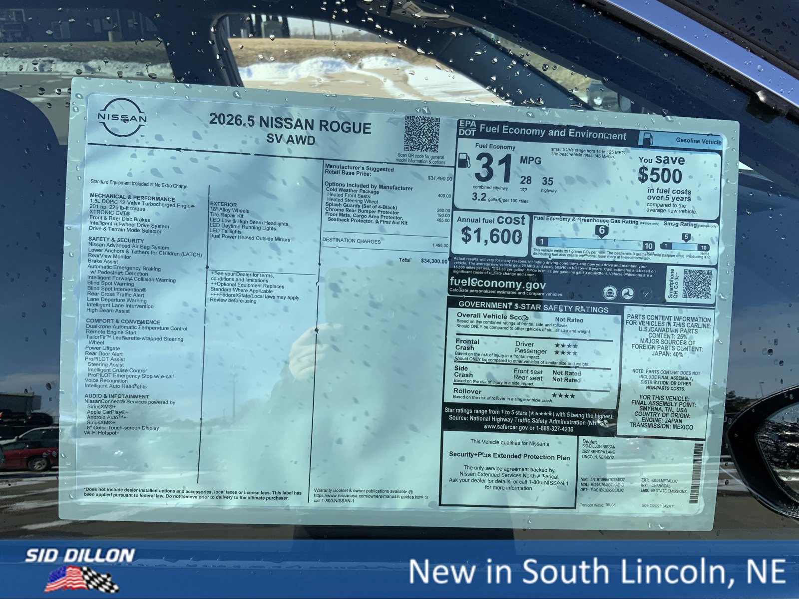 New 2026 Nissan Rogue SV w/ Cold Weather Package image 13