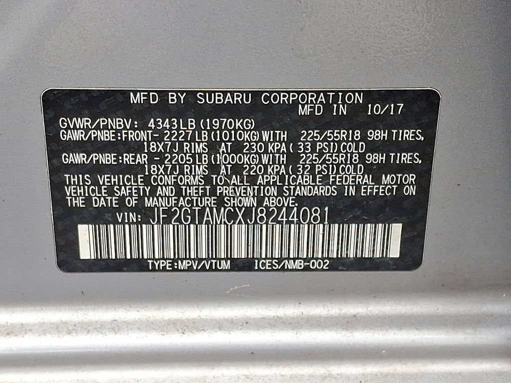 Used 2018 Subaru Crosstrek 2.0i Limited AWD/4WD image 28