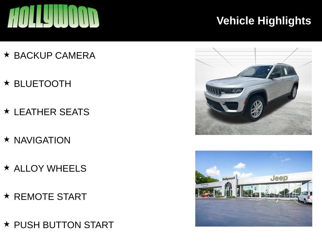Used 2024 Jeep Grand Cherokee Laredo X w/ Luxury Tech Group I AWD/4WD image 3